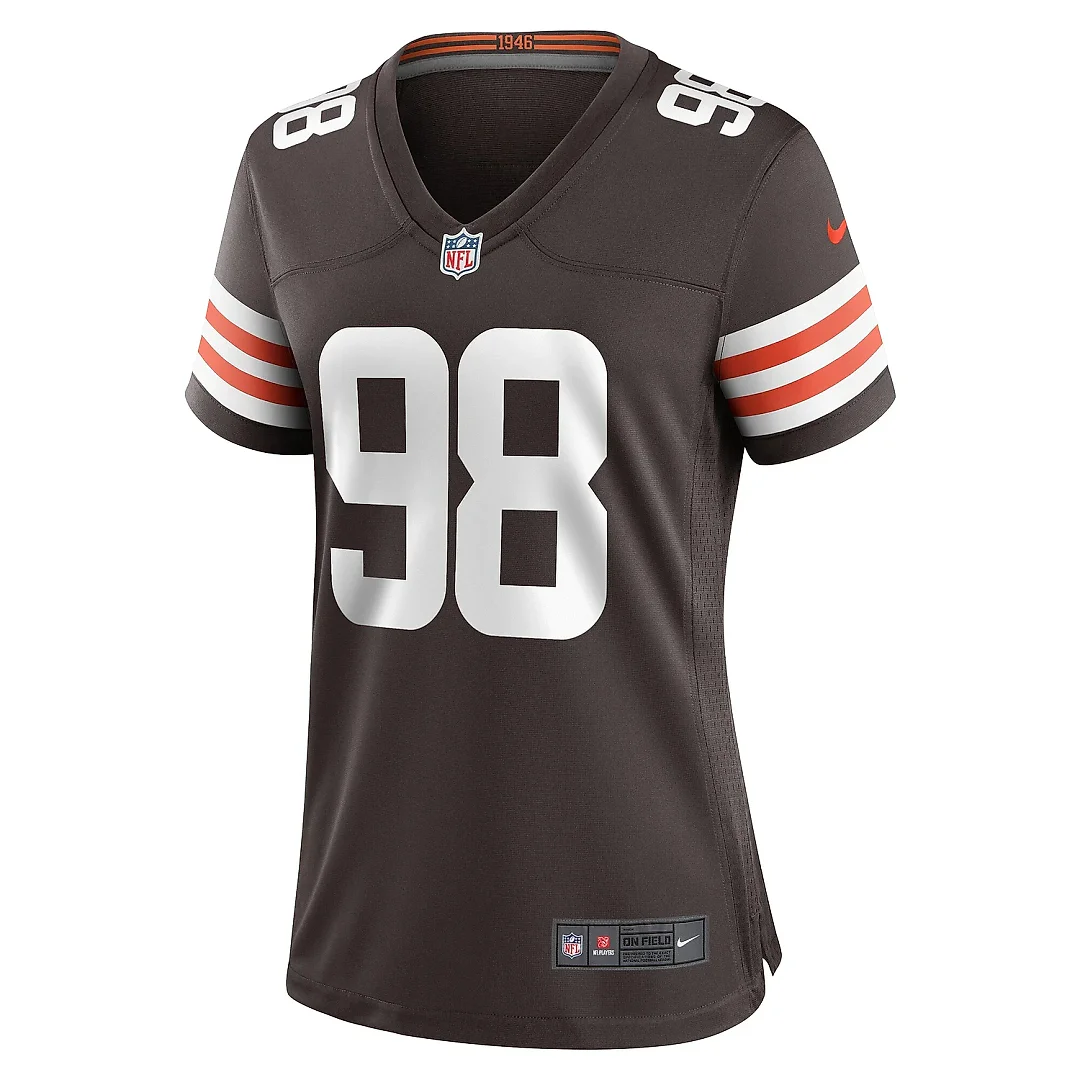 Zennovawear Women's Cleveland Browns Trysten Hill Brown Game Jersey