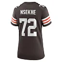 Zennovawear Women's Cleveland Browns Ty Nsekhe Brown Game Jersey