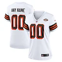 Zennovawear Women's Cleveland Browns White 1946 Collection Alternate Custom Jersey