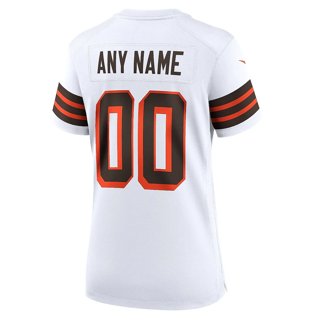 Zennovawear Women's Cleveland Browns White 1946 Collection Alternate Custom Jersey