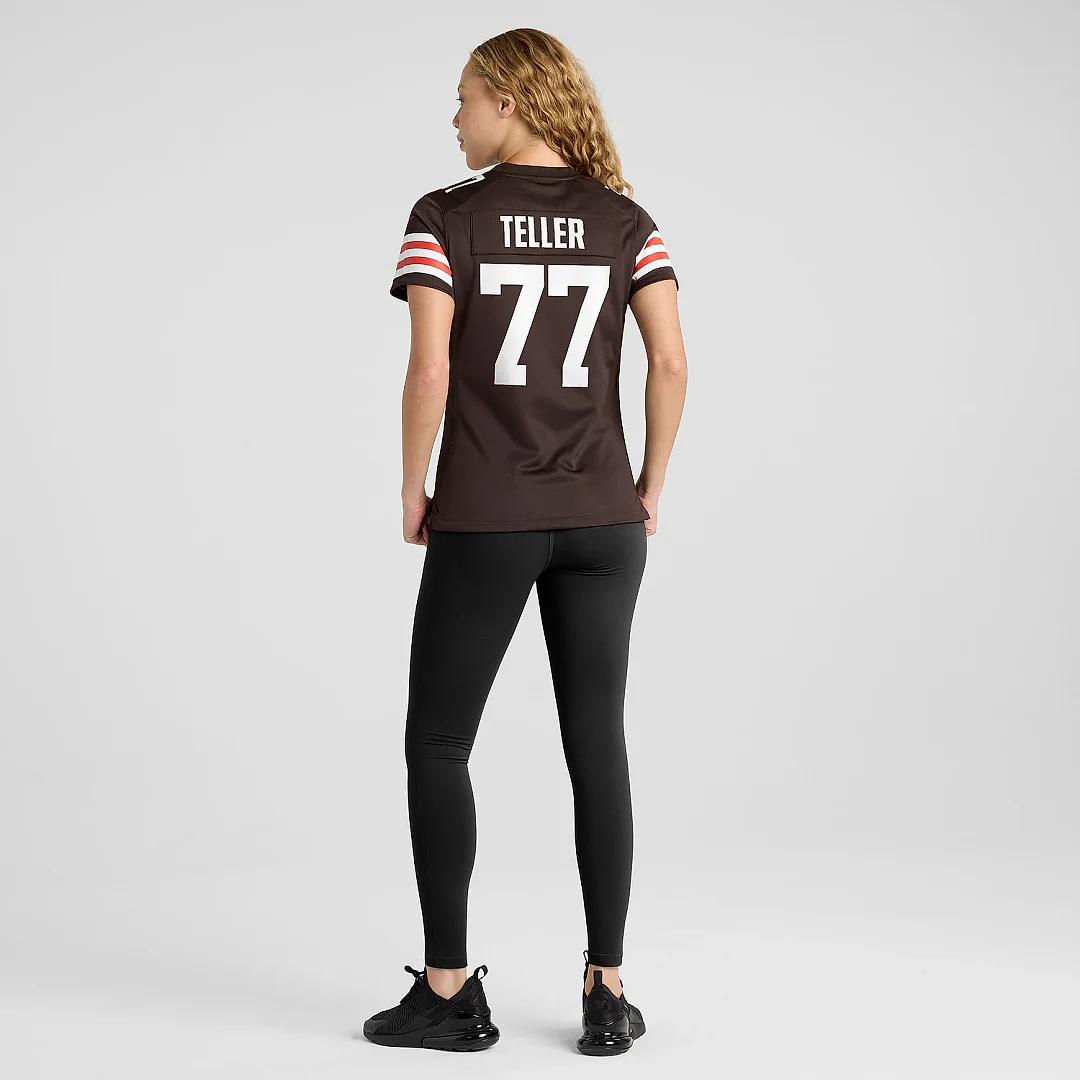 Zennovawear Women's Cleveland Browns Wyatt Teller Brown Game Jersey