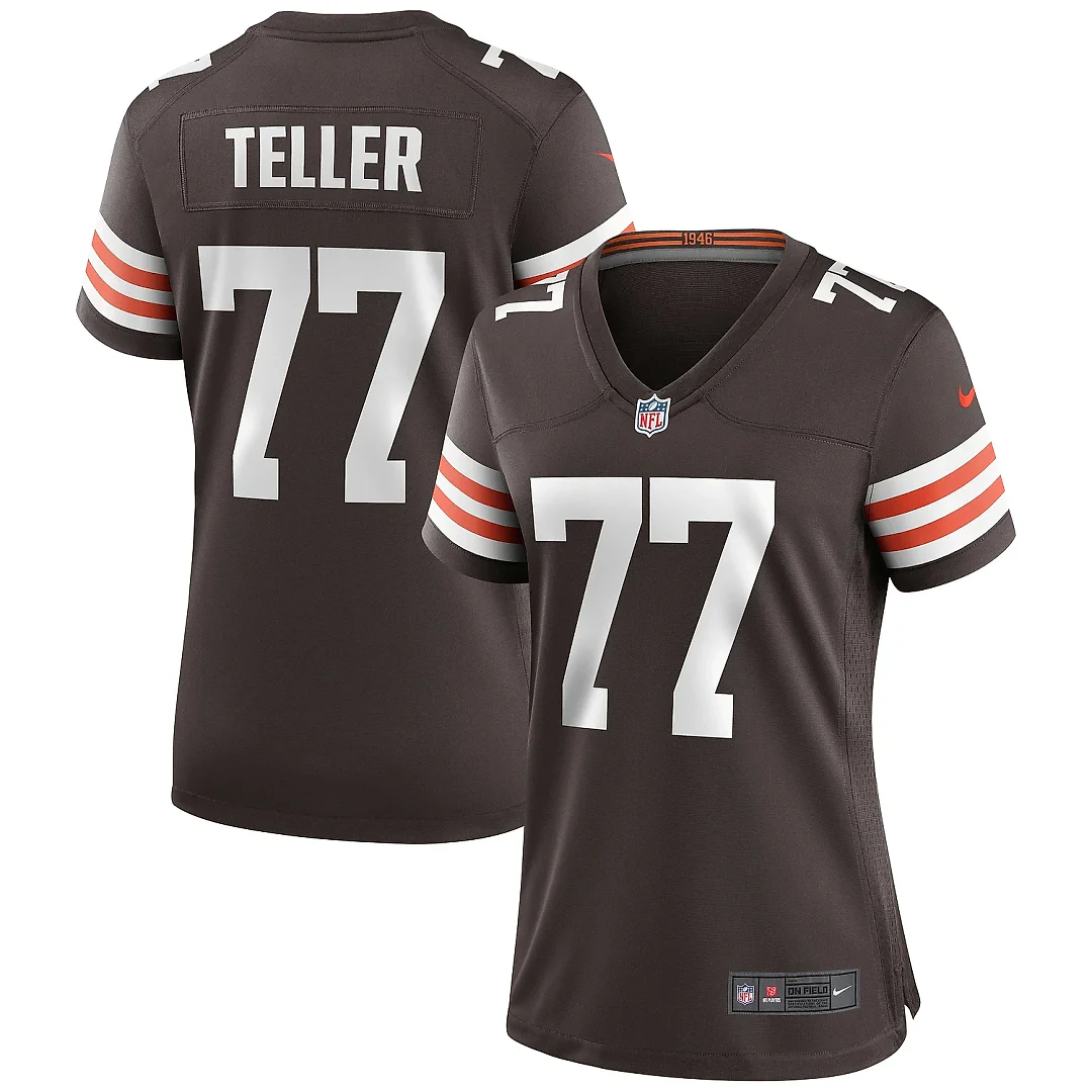 Zennovawear Women's Cleveland Browns Wyatt Teller Brown Game Jersey