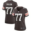 Zennovawear Women's Cleveland Browns Wyatt Teller Brown Game Jersey