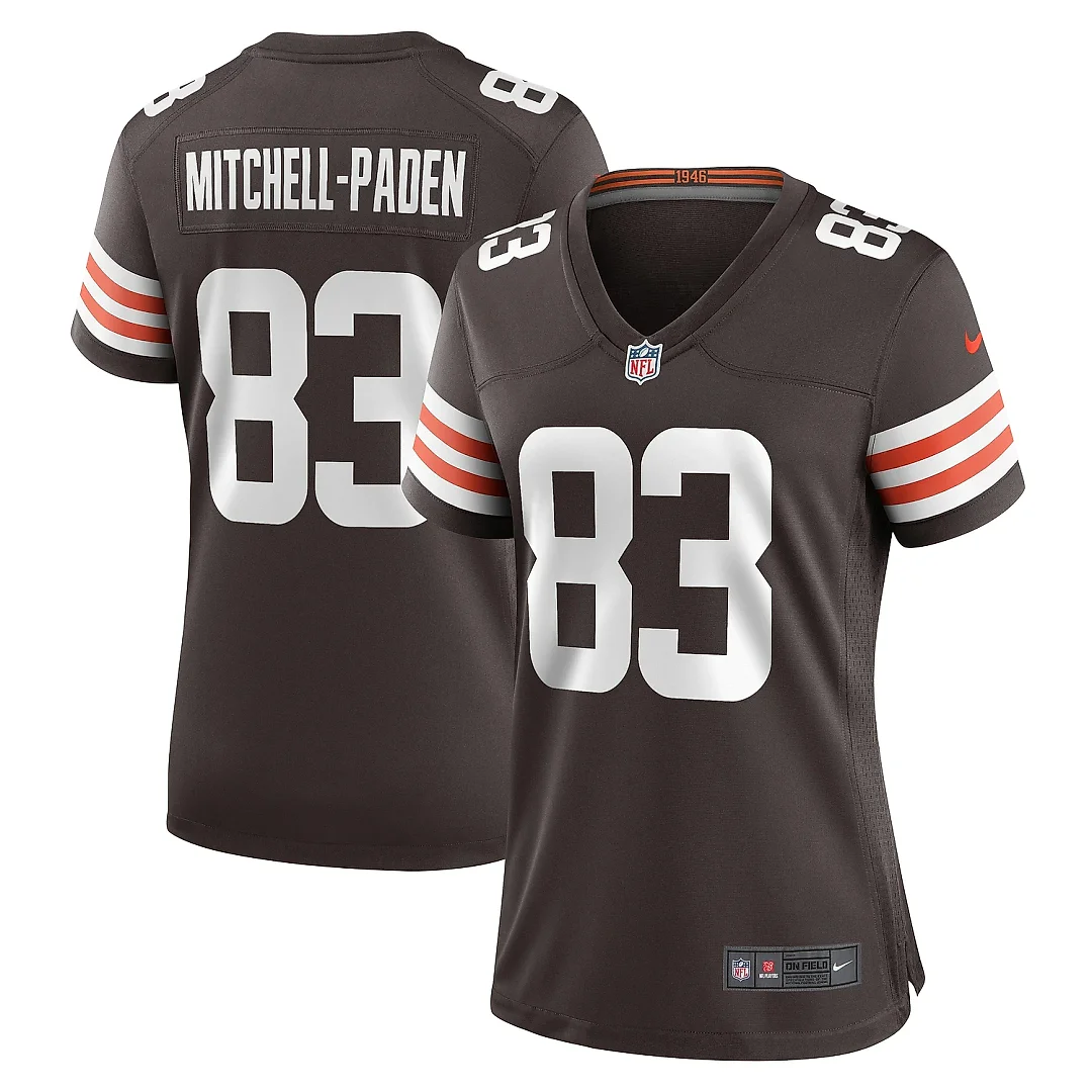 Zennovawear Women's Cleveland Browns Zaire Mitchell-Paden Brown Team Game Jersey