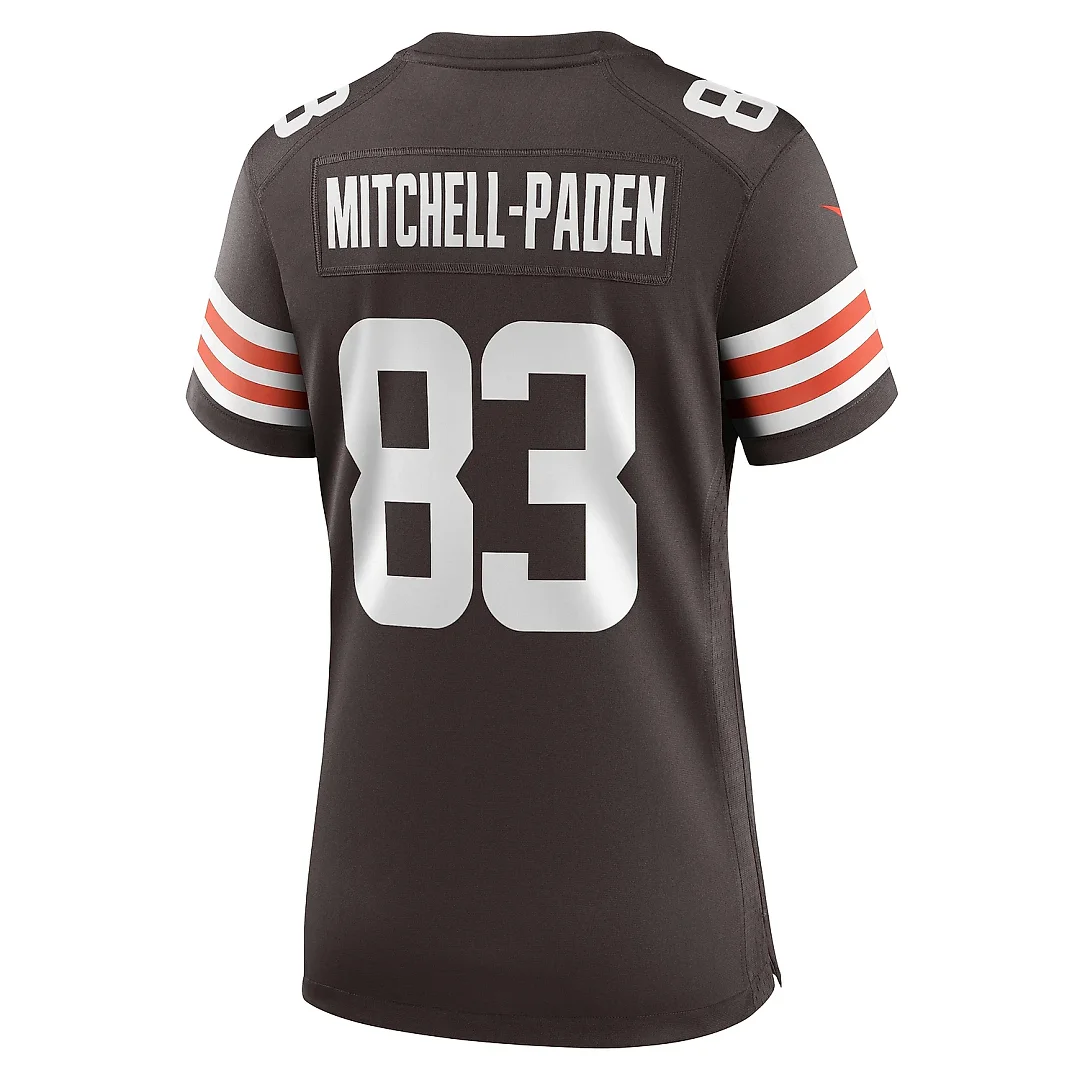 Zennovawear Women's Cleveland Browns Zaire Mitchell-Paden Brown Team Game Jersey