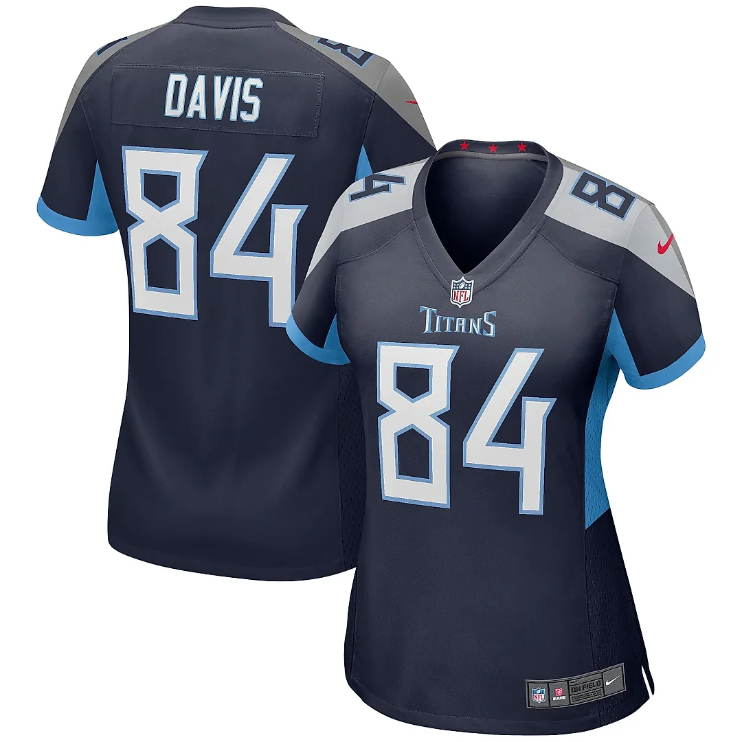 Zennovawear Women's Corey Davis Navy Tennessee Titans Game Jersey