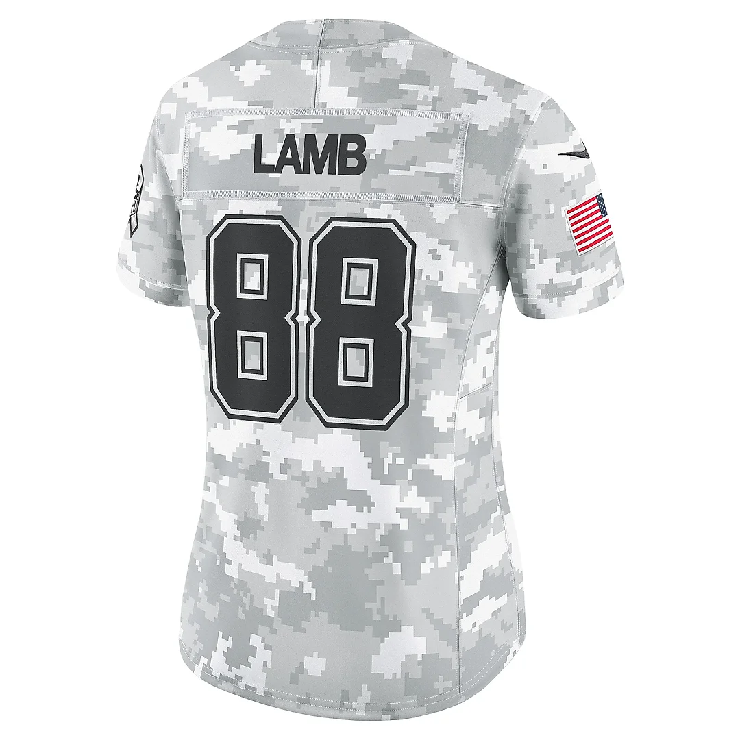 Zennovawear Women's Dallas Cowboys CeeDee Lamb Arctic Camo 2024 Salute to Service Limited Jersey