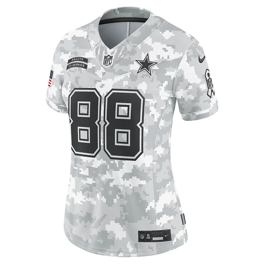 Zennovawear Women's Dallas Cowboys CeeDee Lamb Arctic Camo 2024 Salute to Service Limited Jersey