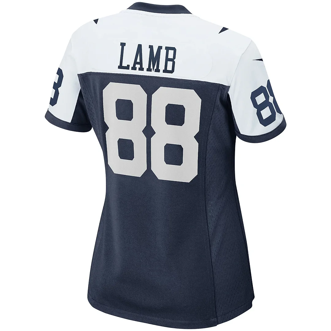 Zennovawear Women's Dallas Cowboys CeeDee Lamb Navy Alternate Game Team Jersey