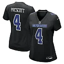 Zennovawear Women's Dallas Cowboys Dak Prescott Carbon Black Fashion Game Jersey