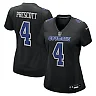 Zennovawear Women's Dallas Cowboys Dak Prescott Carbon Black Fashion Game Jersey