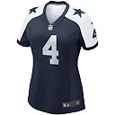 Zennovawear Women's Dallas Cowboys Dak Prescott Navy Alternate Game Team Jersey