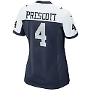 Zennovawear Women's Dallas Cowboys Dak Prescott Navy Alternate Game Team Jersey