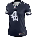 Zennovawear Women's Dallas Cowboys Dak Prescott Navy Legend Player Performance Top