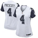 Zennovawear Women's Dallas Cowboys Dak Prescott White Alternate Game Jersey