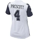 Zennovawear Women's Dallas Cowboys Dak Prescott White Alternate Game Jersey