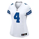 Zennovawear Women's Dallas Cowboys Dak Prescott White Team Game Jersey