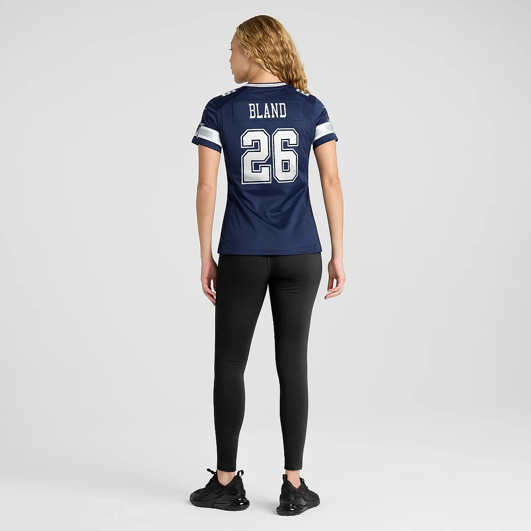 Zennovawear Women's Dallas Cowboys DaRon Bland Navy Game Jersey
