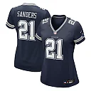 Zennovawear Women's Dallas Cowboys Deion Sanders Navy Team Retired Player Game Jersey