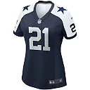 Zennovawear Women's Dallas Cowboys Ezekiel Elliott Navy Alternate Game Team Jersey