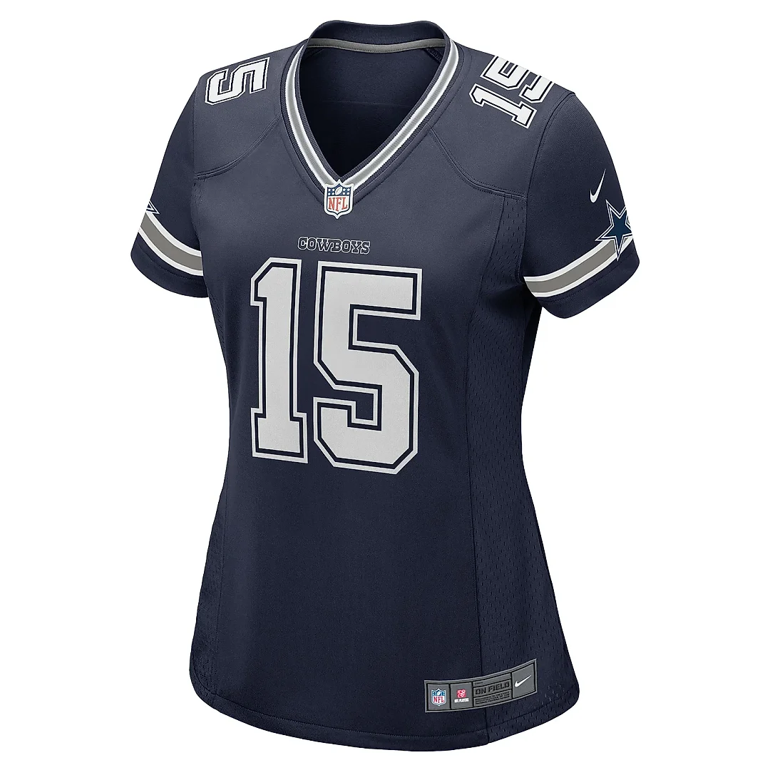 Zennovawear Women's Dallas Cowboys Ezekiel Elliott Navy Game Jersey