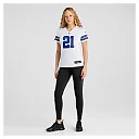 Zennovawear Women's Dallas Cowboys Ezekiel Elliott White Team Game Jersey