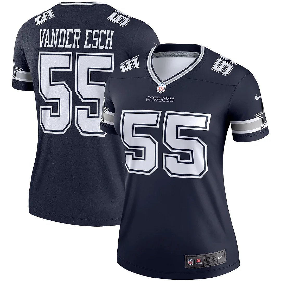 Zennovawear Women's Dallas Cowboys Leighton Vander Esch Navy Legend Player Performance Top