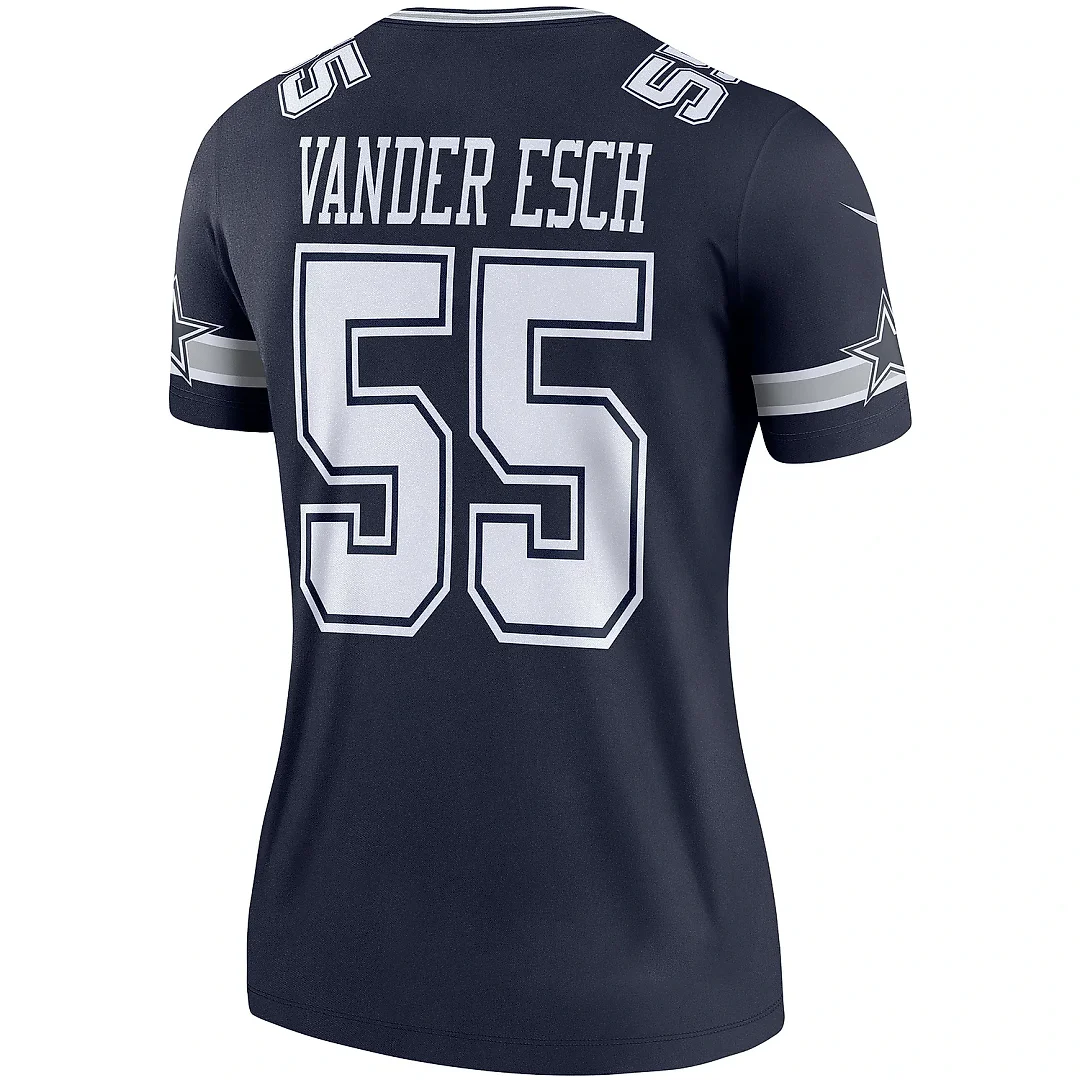 Zennovawear Women's Dallas Cowboys Leighton Vander Esch Navy Legend Player Performance Top