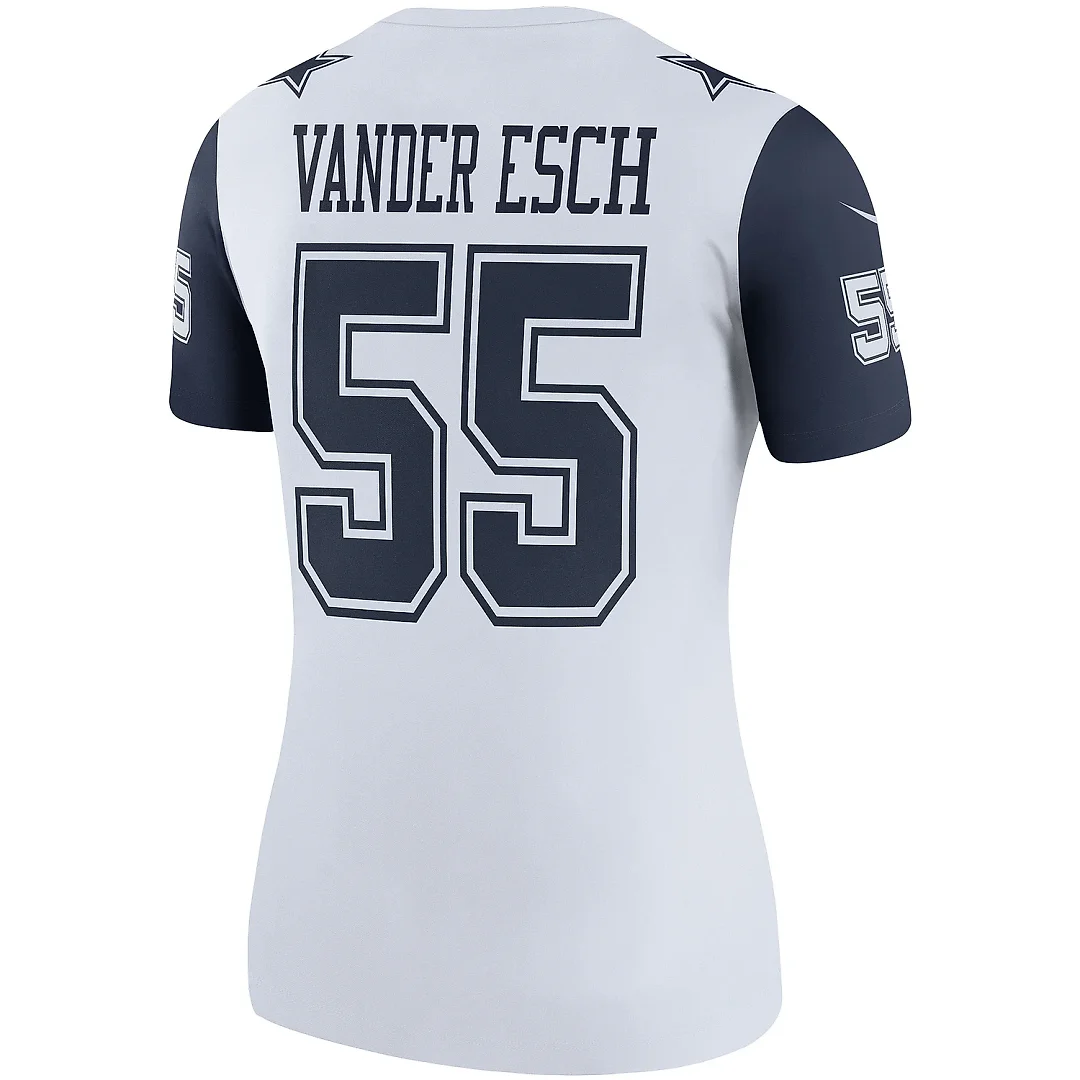 Zennovawear Women's Dallas Cowboys Leighton Vander Esch White Legend Player Performance Top
