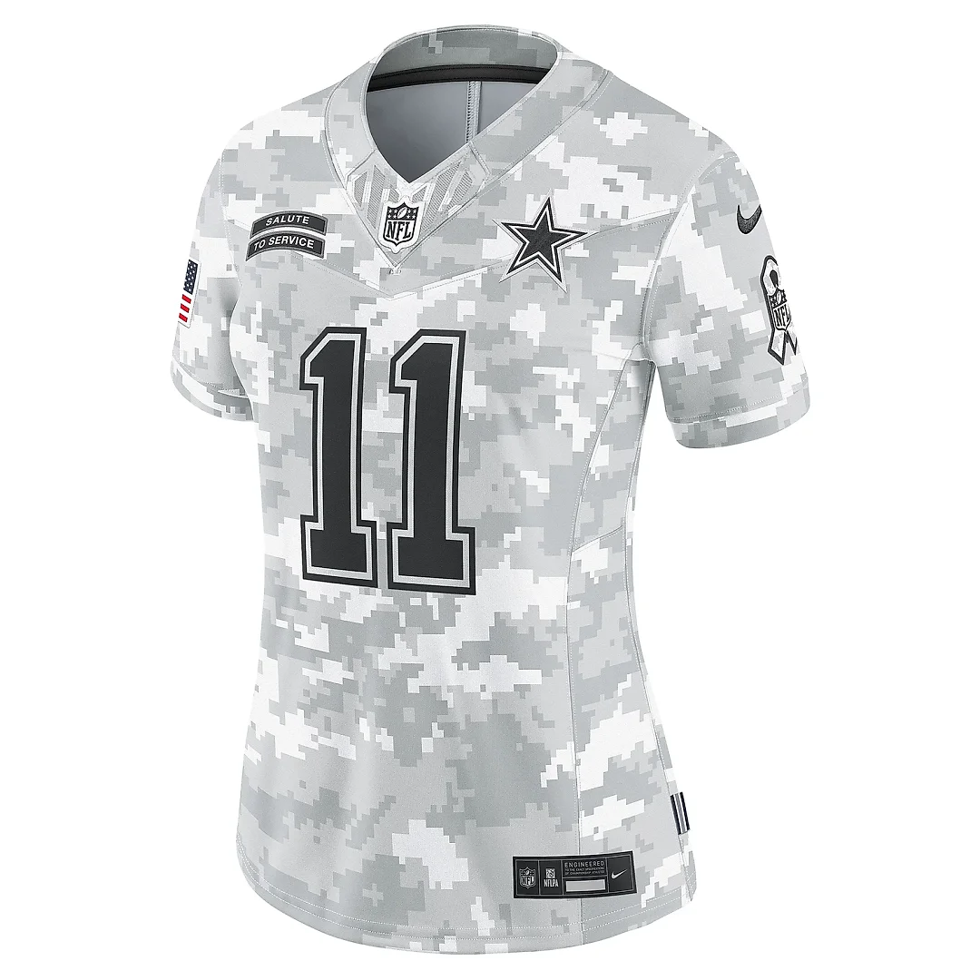 Zennovawear Women's Dallas Cowboys Micah Parsons Arctic Camo 2024 Salute to Service Limited Jersey