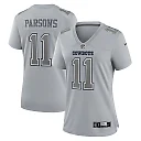 Zennovawear Women's Dallas Cowboys Micah Parsons Gray Atmosphere Fashion Game Jersey