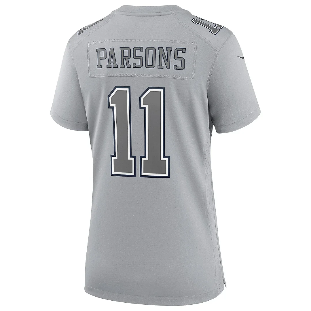 Zennovawear Women's Dallas Cowboys Micah Parsons Gray Atmosphere Fashion Game Jersey