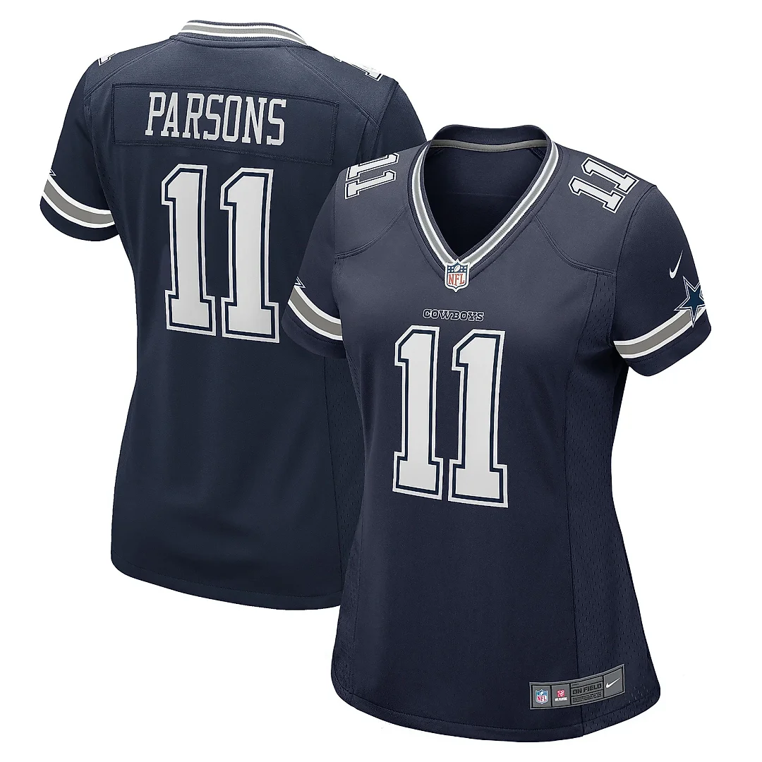 Zennovawear Women's Dallas Cowboys Micah Parsons Navy Game Player Jersey