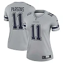 Zennovawear Women's Dallas Cowboys Micah Parsons Silver Inverted Legend Jersey