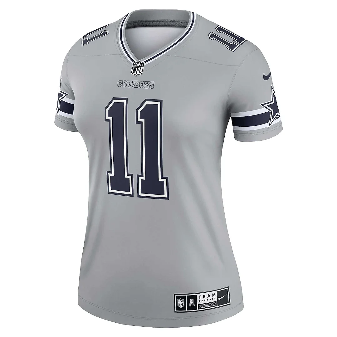 Zennovawear Women's Dallas Cowboys Micah Parsons Silver Inverted Legend Jersey
