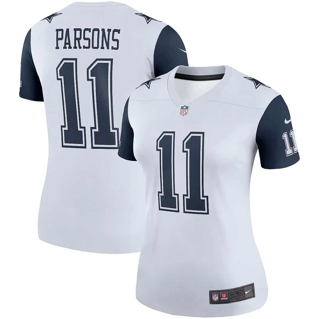 Zennovawear Women's Dallas Cowboys Micah Parsons White Legend Player Performance Top