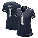 Zennovawear Women's Dallas Cowboys Number 1 Bride Navy Game Jersey