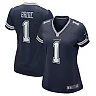 Zennovawear Women's Dallas Cowboys Number 1 Bride Navy Game Jersey