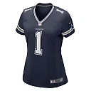 Zennovawear Women's Dallas Cowboys Number 1 Bride Navy Game Jersey