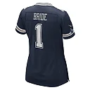 Zennovawear Women's Dallas Cowboys Number 1 Bride Navy Game Jersey