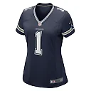 Zennovawear Women's Dallas Cowboys Number 1 Mom Navy Game Jersey