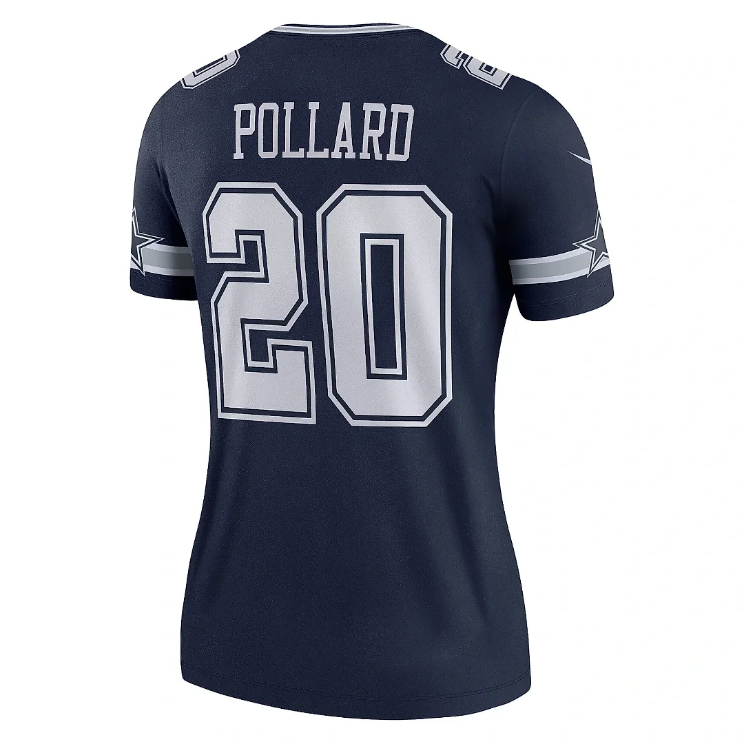 Zennovawear Women's Dallas Cowboys Tony Pollard Navy Legend Player Performance Top
