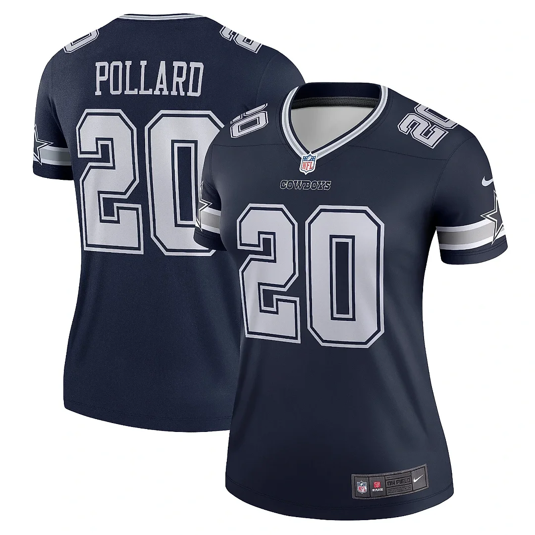 Zennovawear Women's Dallas Cowboys Tony Pollard Navy Legend Player Performance Top