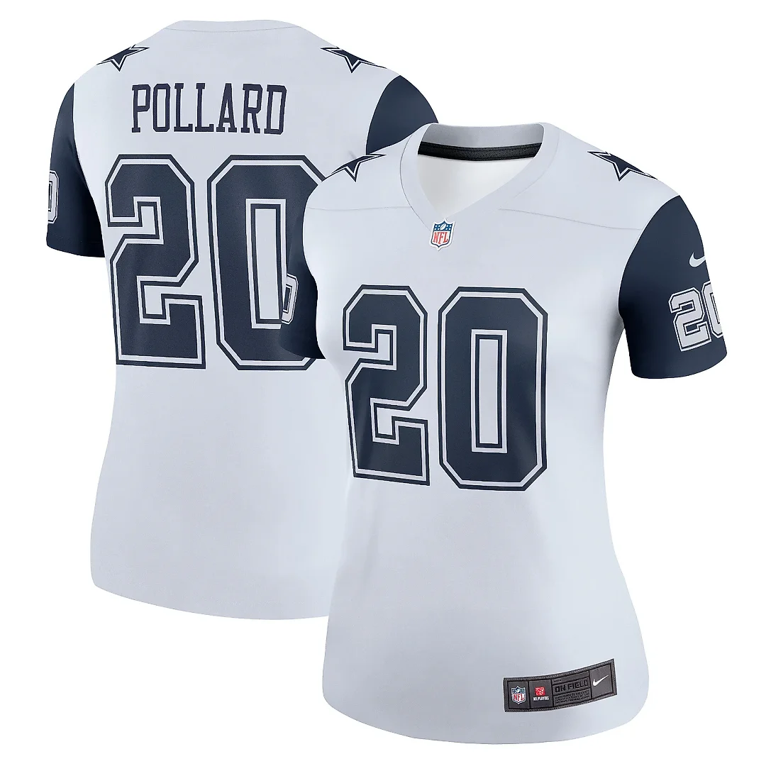 Zennovawear Women's Dallas Cowboys Tony Pollard White Legend Player Performance Top