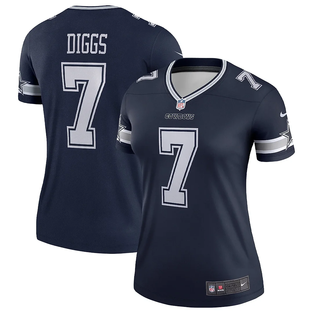 Zennovawear Women's Dallas Cowboys Trevon Diggs Navy Legend Player Performance Top
