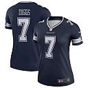 Zennovawear Women's Dallas Cowboys Trevon Diggs Navy Legend Player Performance Top