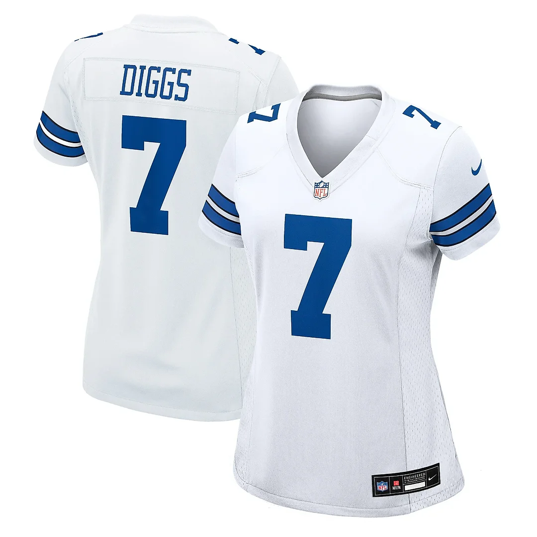 Zennovawear Women's Dallas Cowboys Trevon Diggs White Game Jersey
