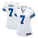 Zennovawear Women's Dallas Cowboys Trevon Diggs White Game Jersey