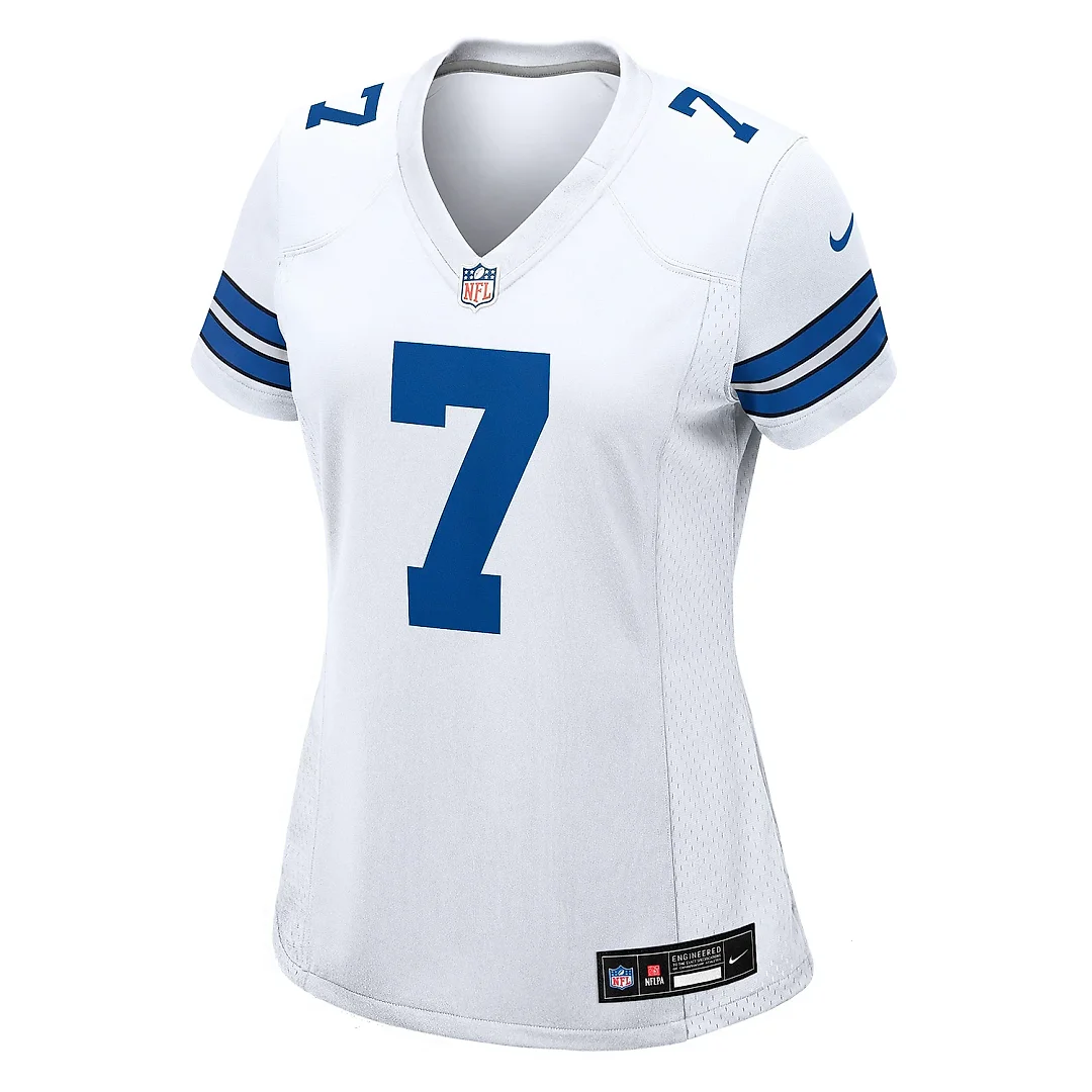 Zennovawear Women's Dallas Cowboys Trevon Diggs White Game Jersey