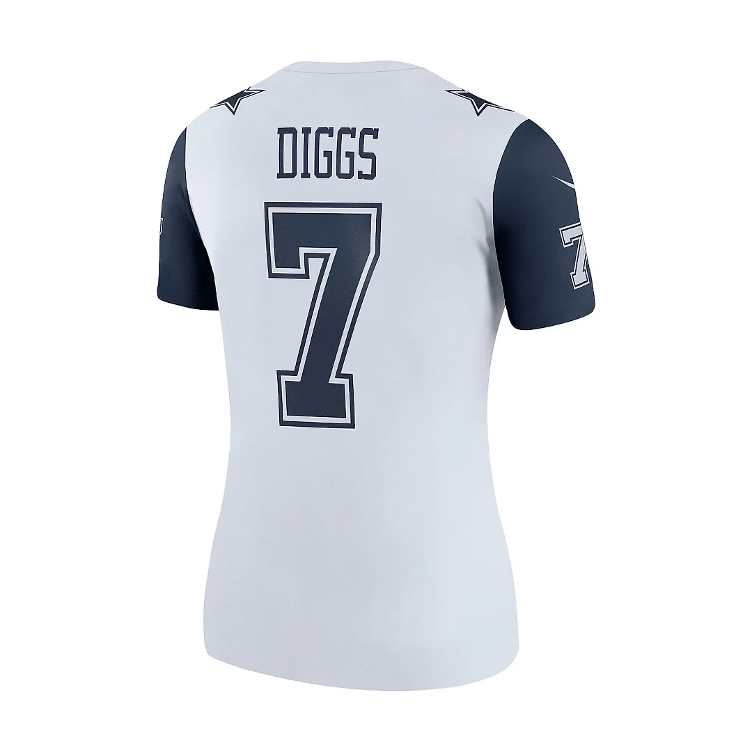 Zennovawear Women's Dallas Cowboys Trevon Diggs White Legend Player Performance Top